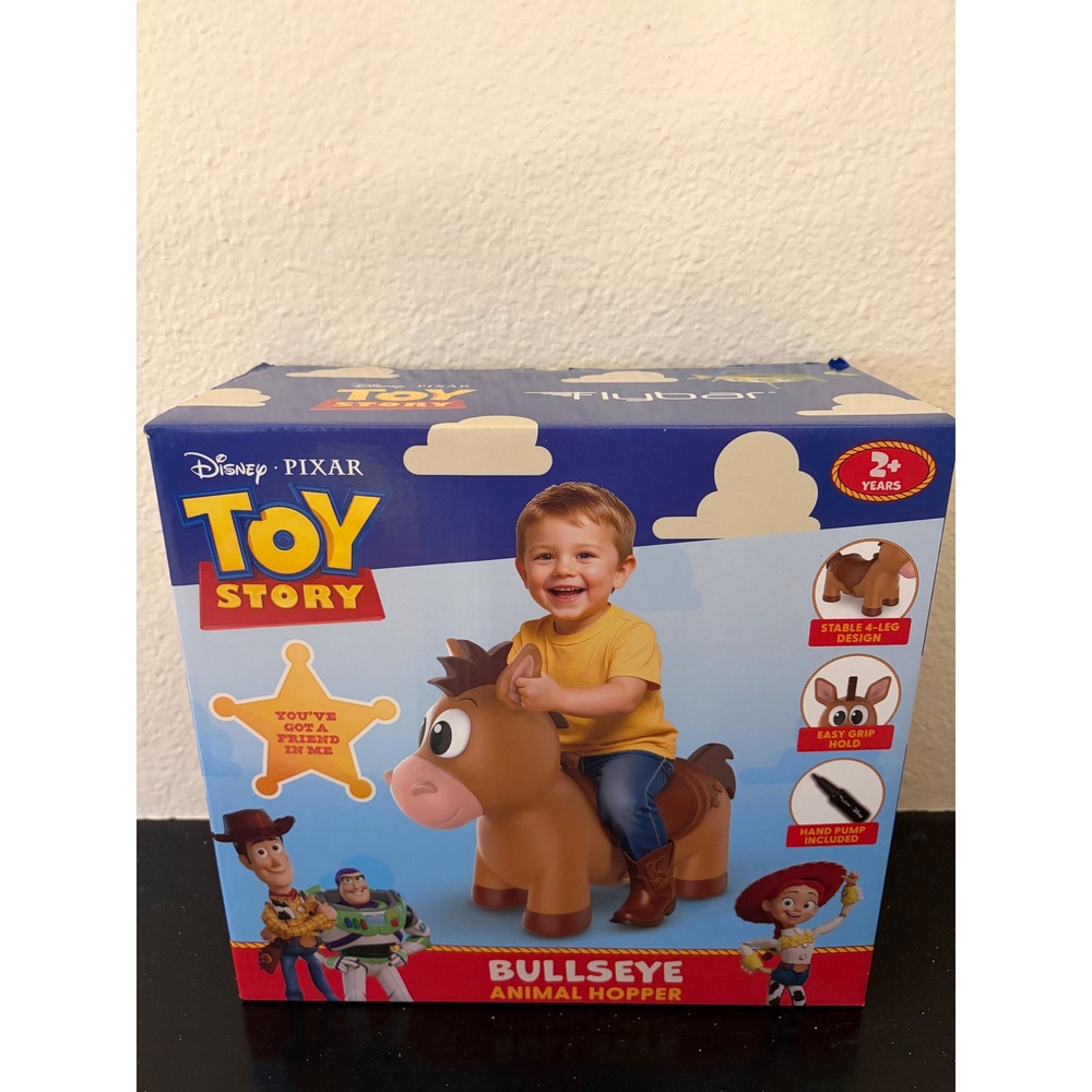 Disney Toy Story Bullseye animal hopper bouncy hand pump included NWT
